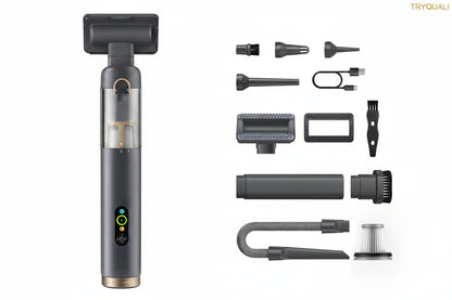 4-in-1 Cordless Handheld Vacuum – 19kPa High-Power Mini Cleaner