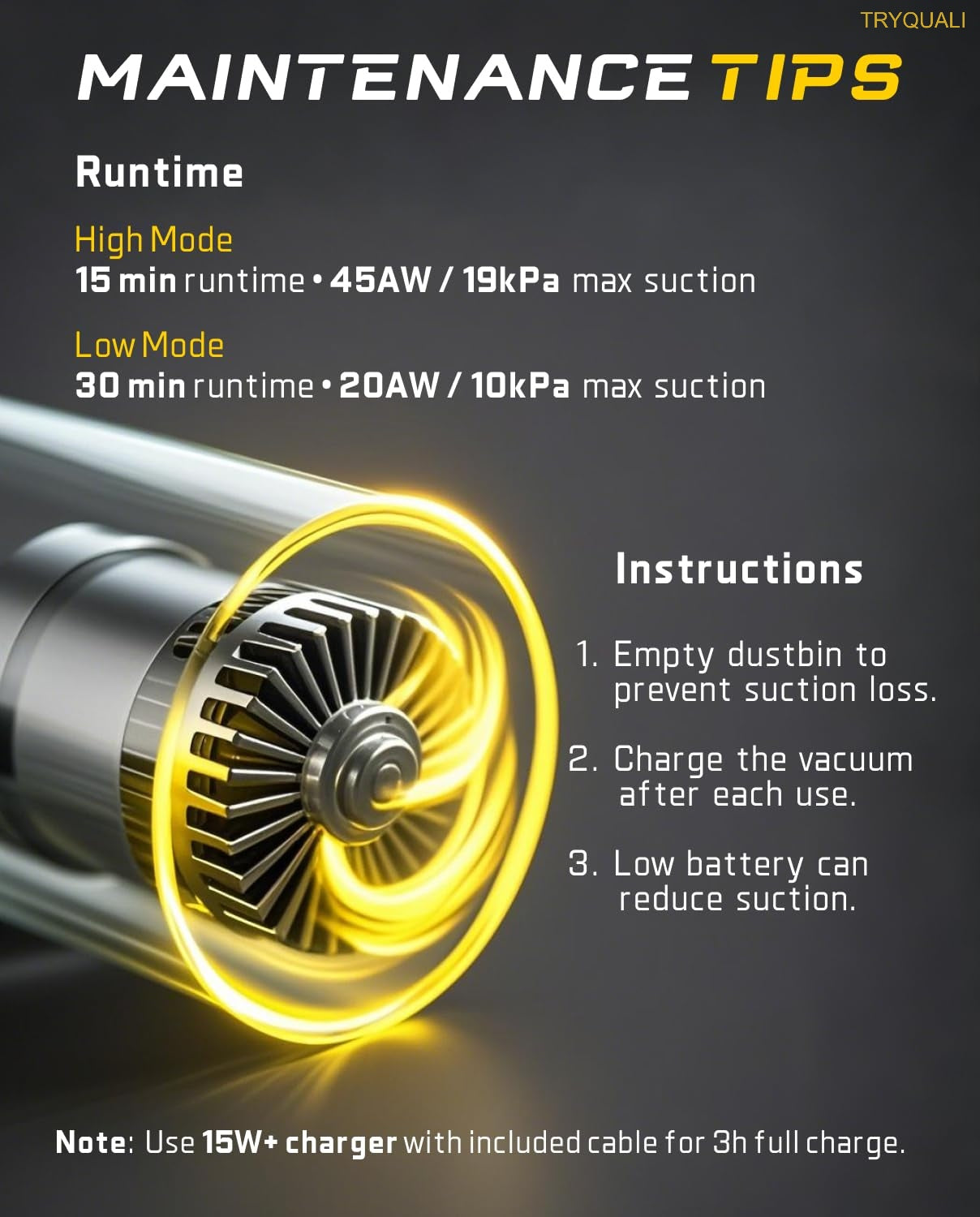 4-in-1 Cordless Handheld Vacuum – 19kPa High-Power Mini Cleaner