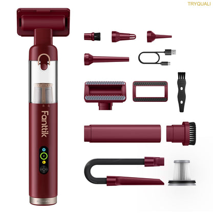 4-in-1 Cordless Handheld Vacuum – 19kPa High-Power Mini Cleaner
