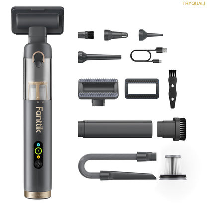 4-in-1 Cordless Handheld Vacuum – 19kPa High-Power Mini Cleaner